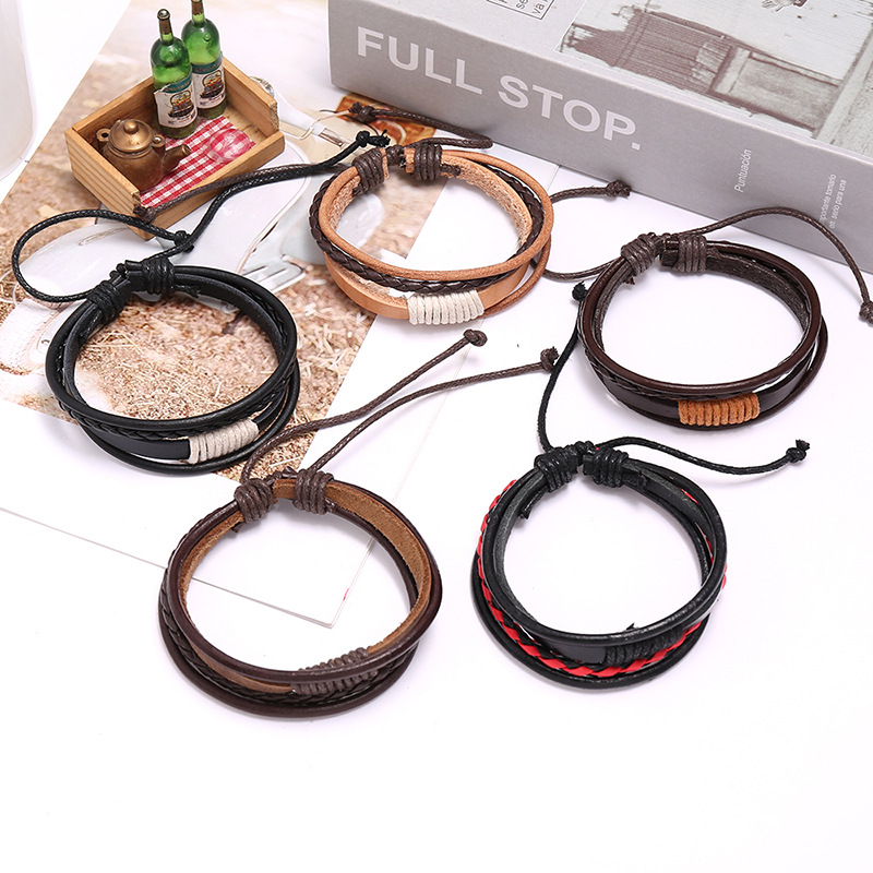 2025 Leather Bracelet Men Bang - огляд і ціна Ethnic Fashion Pk