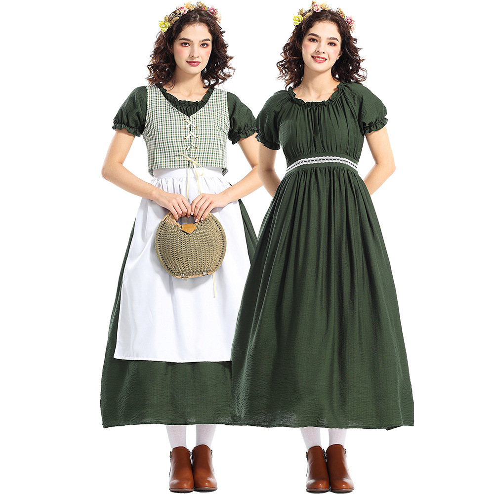 Halloween Pioneer Costume Gree - огляд і ціна Ethnic Wear