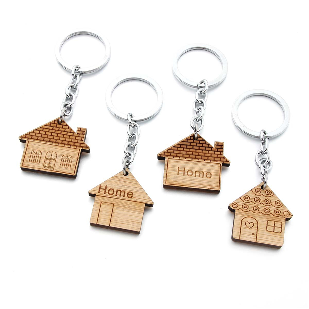 Fashion Wooden House Key Chain - огляд і ціна Ethnic Fashion House