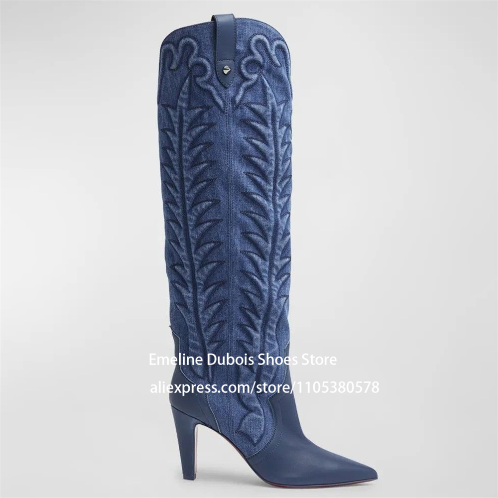Faux Suede Knee High Cowboy Bo - огляд і ціна Ethnic Wear