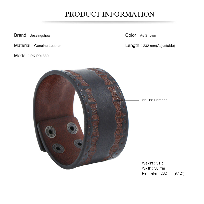 Retro Brown Wide Cowhide Brace - огляд і ціна Ethnic Fashion Pk